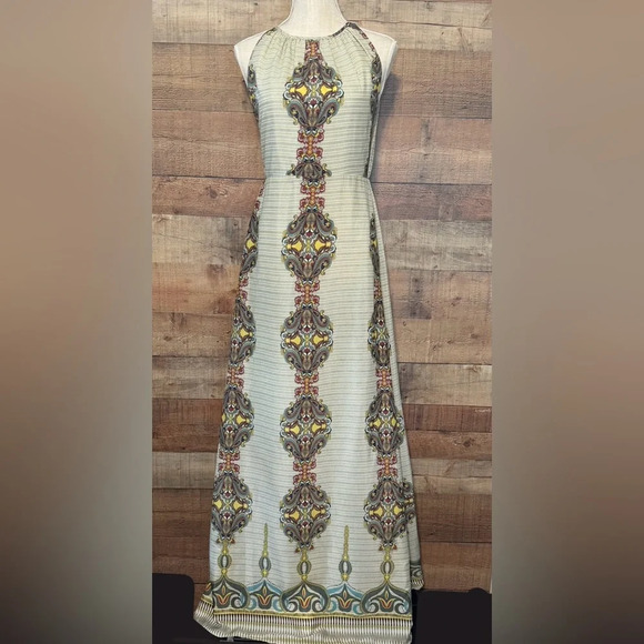 MissMe MM Couture Open Back Maxi Dress* Women's size Small Vintage Inspired Boho - Picture 1 of 13